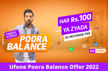 Ufone Poora Balance Offer 2024
