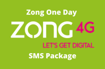 Zong One Day SMS Package Code 2024