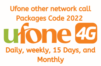 Ufone Other Network Call Packages Code 2024