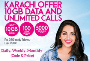Zong Karachi Offers