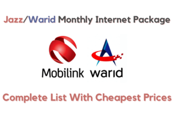 Warid Monthly Internet Package With Cheep Prices
